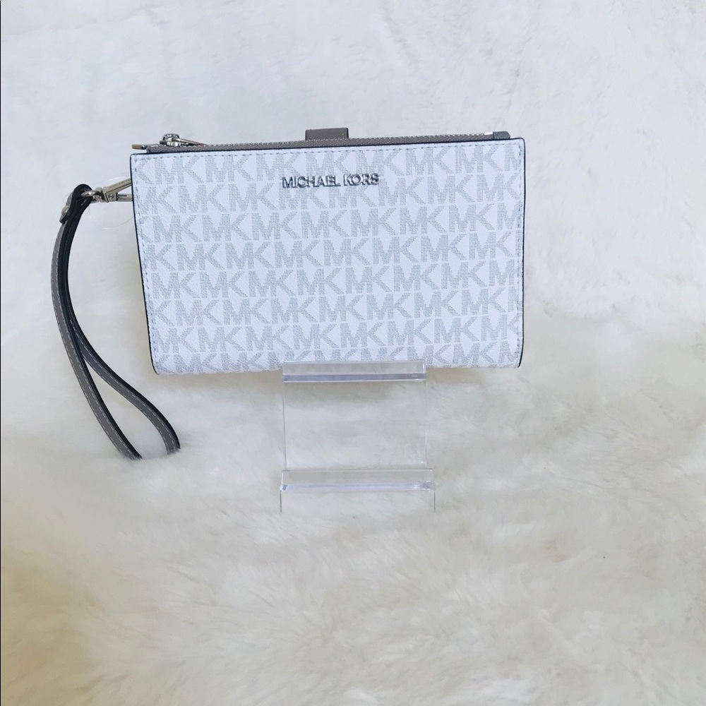 Michael Kors Jet Set Travel LG Double Zip Wristlet - Picture 1 of 5
